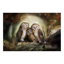 Three Owl Moon Art Poster/Print print
