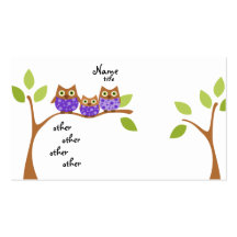 Three Owls Business Card Template