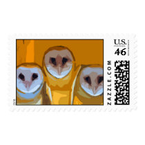 Three owls postage