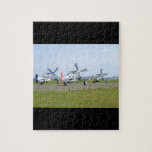 Three P51 Mustangs Taking Off_WWII Planes Jigsaw Puzzle
