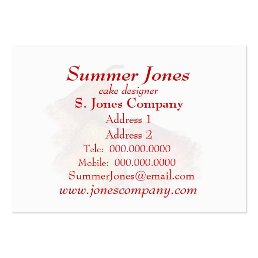 Three Pears Business Cards (back side)