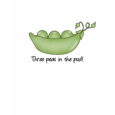 Three Peas in the Pod t-shirt by maternity_tees