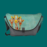 Three Peeking Giraffes Messenger Bag messenger bags