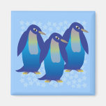 Three Penguins Fridge Magnets