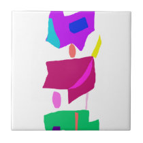 Three People Ceramic Tile