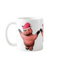 Three Piggy Christmas! mugs by oliver43 Three Piggy Christmas! mugs