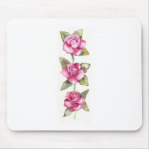 Three Pink Roses Mousepad