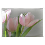 Three Pink Tulips Place Mats