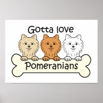 Three Pomeranians posters