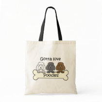 Three Poodles bags by dogcartoons Three Poodles bags