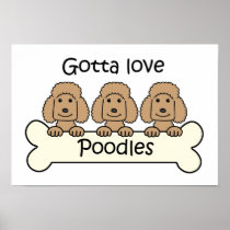 Three Poodles Posters