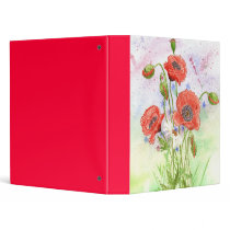 'Three Poppies' Binder