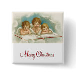 Three praying angels buttons