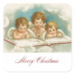 Three praying angels sticker