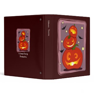 Three pumpkin binder