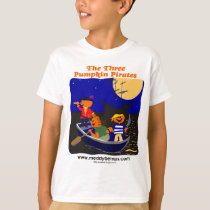 Three Pumpkin Pirates t-shirts