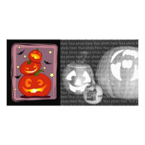 Three pumpkins photo cards
