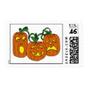 Three Pumpkins postage by wislander Three Pumpkins postage