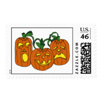 Three Pumpkins postage by wislander Three Pumpkins postage
