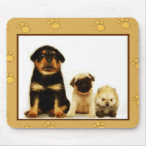 Three puppies mousepad