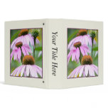 Three Purple Coneflowers Binders
