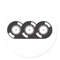 Three Records stickers by HOTDJGEAR Three Records stickers