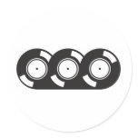 Three Records stickers