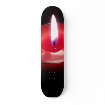 Three Red Candles Skateboard Deck