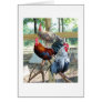 Three Roosters Card
