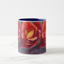three rose image mug