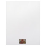 Three roses, pale colored letterhead design