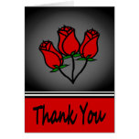 Three Roses Thank You Note Card
