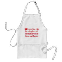 Three Rules aprons by words_plus_paper Three Rules aprons