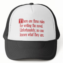 Three Rules hats by words_plus_paper Three Rules hats