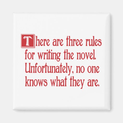 Three Rules Refrigerator Magnets
