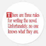 Three Rules Round Sticker