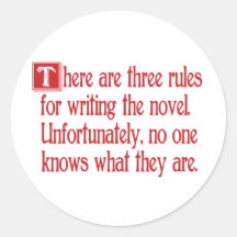 Three Rules Round Sticker