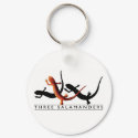 Three Salamanders KeyChain