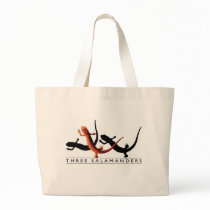 Three Salamanders Two-Tone Tote bags by threesalamanders Three Salamanders Two-Tone Tote bags