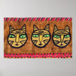 Three Sassy Cats! Print