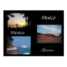three scenes from Mexico Postcards