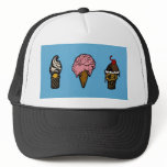 "THREE SCOOPS" TRUCKER HATS