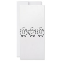 three sheeps personalized rack card