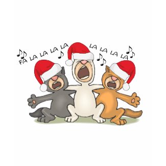Three Singing Christmas Cats shirt