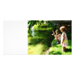 Three Sisters Watching Koi photo cards