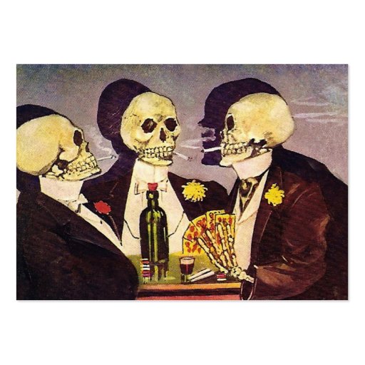 Three Skeletons Business Card (front side)