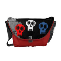 Three Skulls Rickshaw Messenger Bag messenger bags