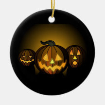 Three small pumpkins… - ornament