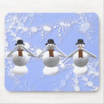 Three Snowman Christmas Mousepad