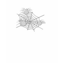 Three Spiders on a Web t-shirts